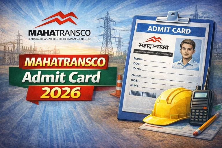 MAHATRANSCO Assistant Engineer Admit Card 2026