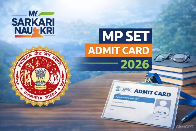 MP SET Admit Card 2026