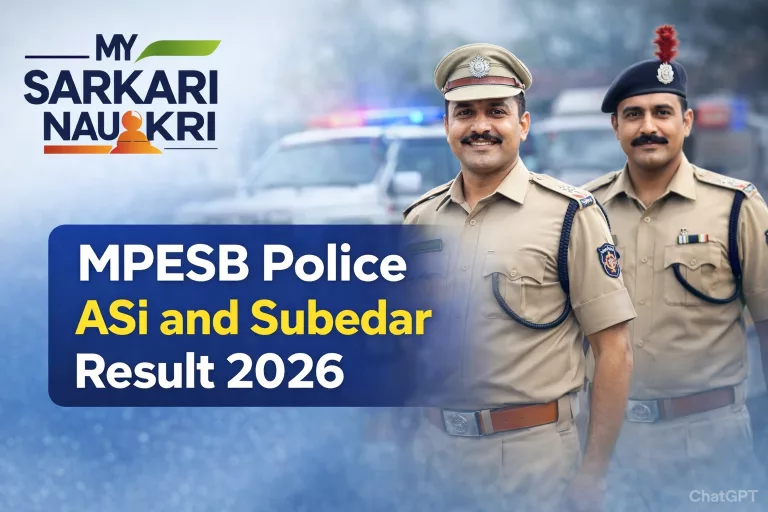 MPESB Police ASI and Subedar Result 2026