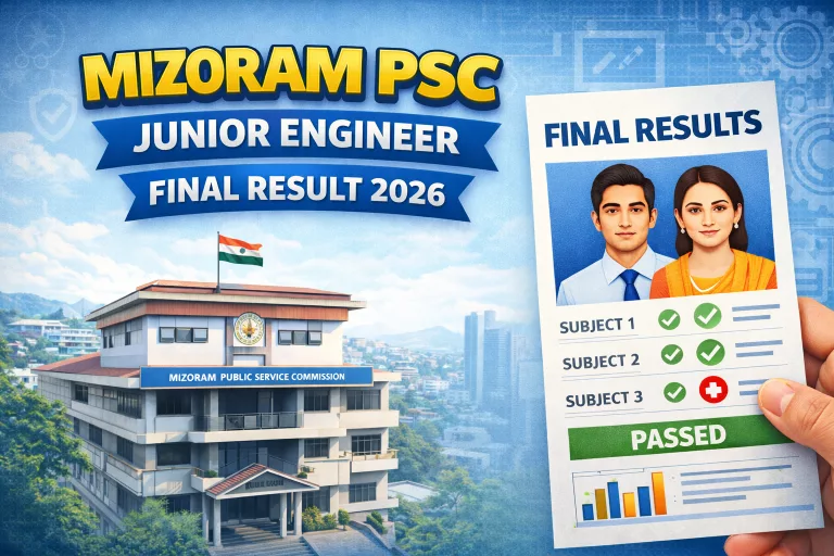 Mizoram PSC Junior Engineer Final Result 2026