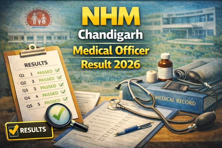 NHM Chandigarh Medical Officer Result 2026