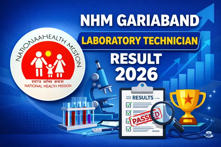 NHM Gariaband Laboratory Technician Result 2026