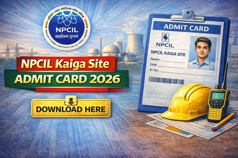 NPCIL Kaiga Site Admit Card 2026