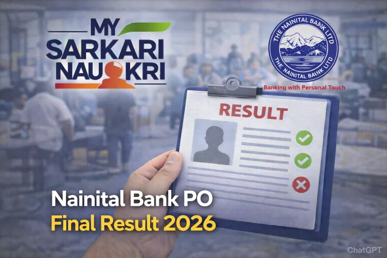 Nainital Bank PO Final Result 2026