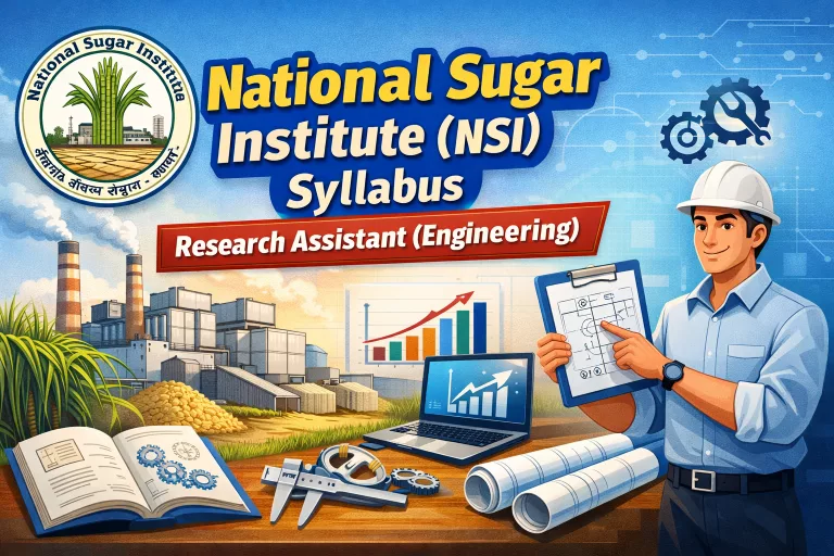 National Sugar Institute (NSI) Syllabus: Research Assistant (Engineering)