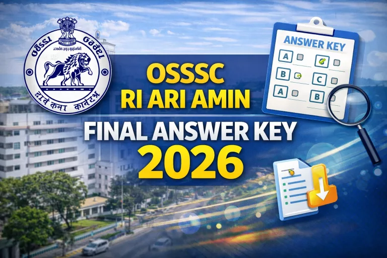 OSSSC RI ARI AMIN Final Answer Key 2026