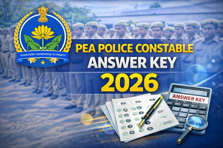 PEA Police Constable Answer Key 2026