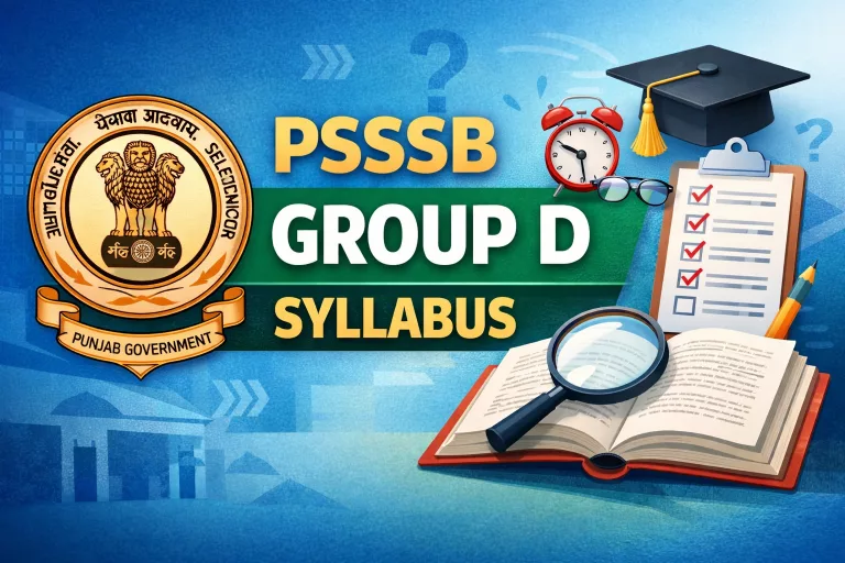 PSSSB Group D Syllabus