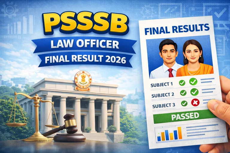 PSSSB Law Officer Final Result 2026