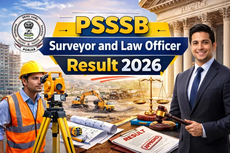 PSSSB Surveyor and Law Officer Result 2026
