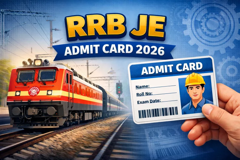 RRB JE Admit Card 2026