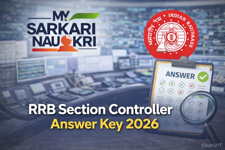 RRB Section Controller Answer Key 2026