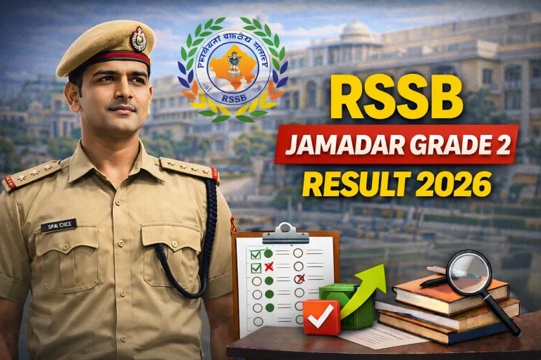 RSSB Jamadar Grade 2 Result 2026