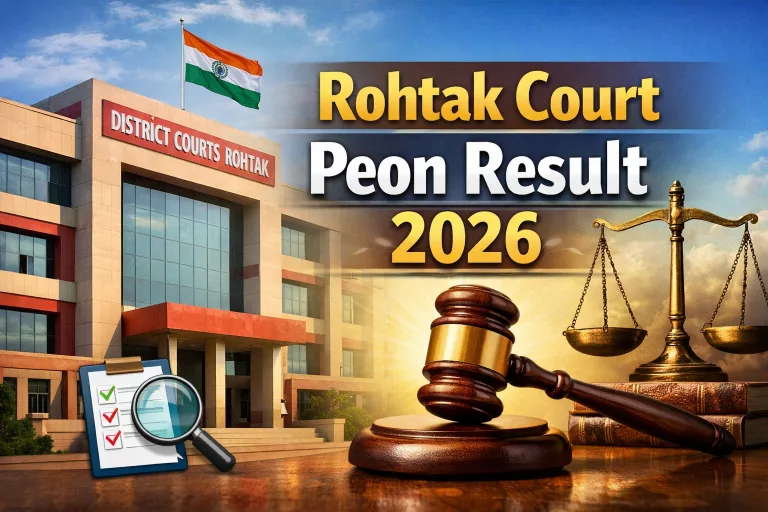 Rohtak Court Peon Result 2026