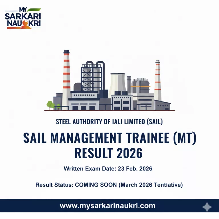 SAIL MT Result 2026