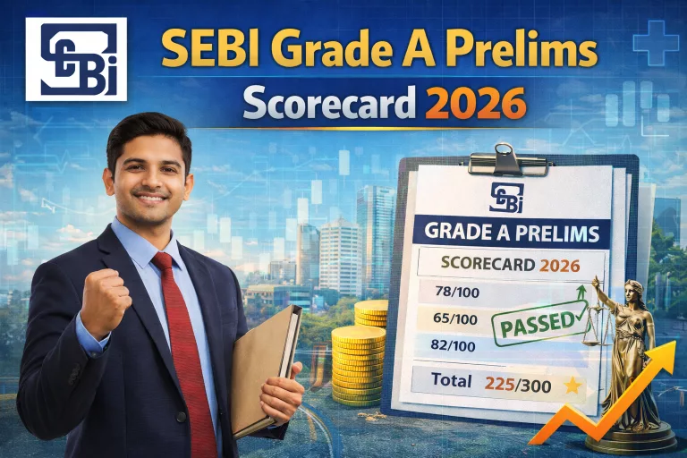 SEBI Grade A Prelims Scorecard 2026