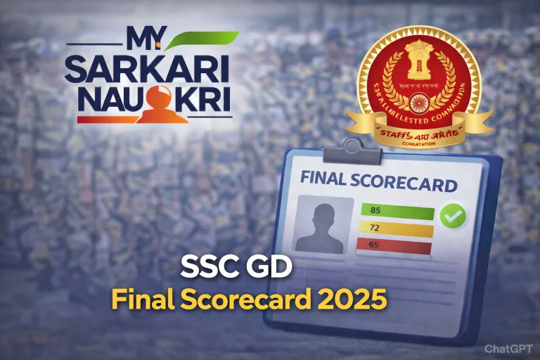 SSC GD Final Scorecard 2025