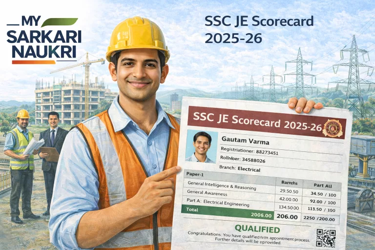 SSC JE Scorecard 2025-26