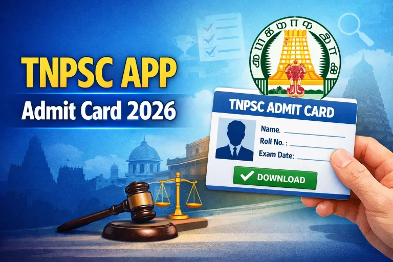 TNPSC APP Admit Card 2026