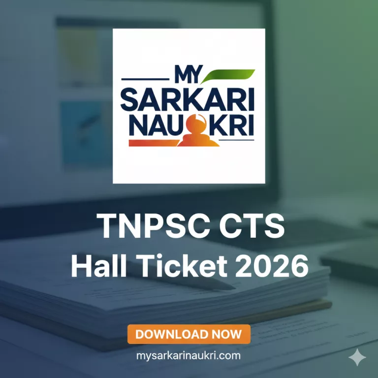 TNPSC CTS Hall Ticket 2026