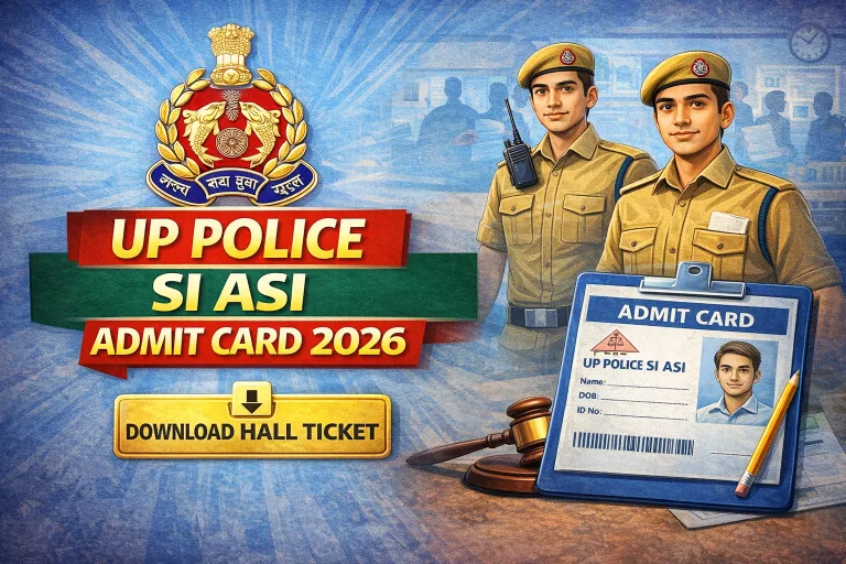 UP Police SI ASI Admit Card 2026