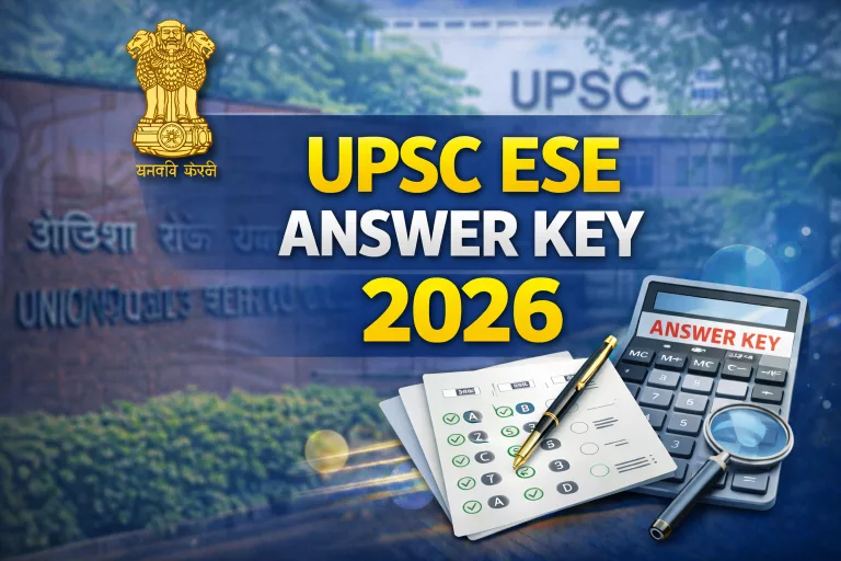 UPSC ESE Answer Key 2026