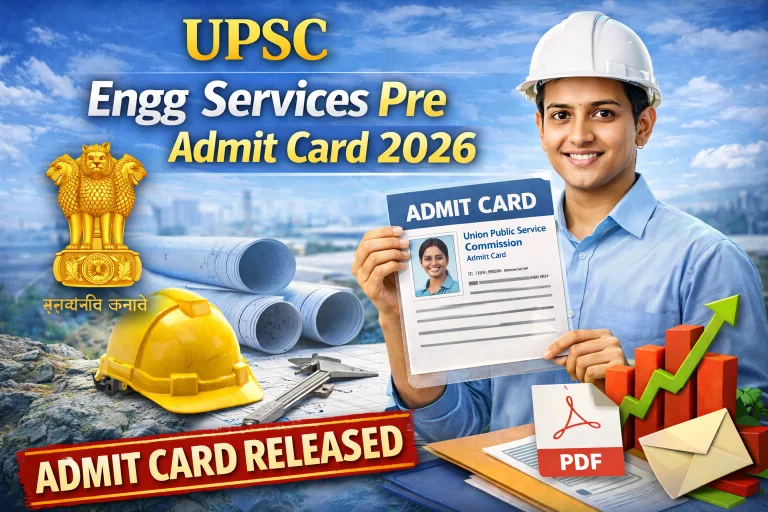UPSC Engineering Services Pre Admit Card 2026
