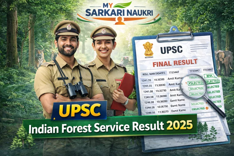 UPSC Indian Forest Service Result 2025