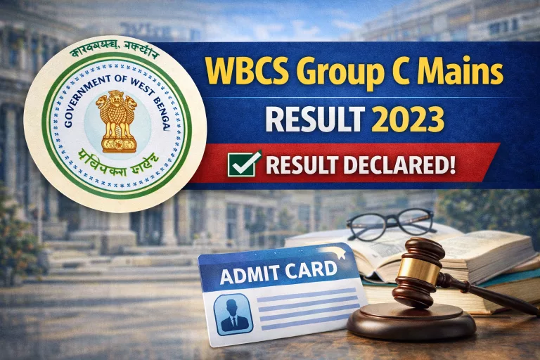 WBCS Group C Mains Result 2023