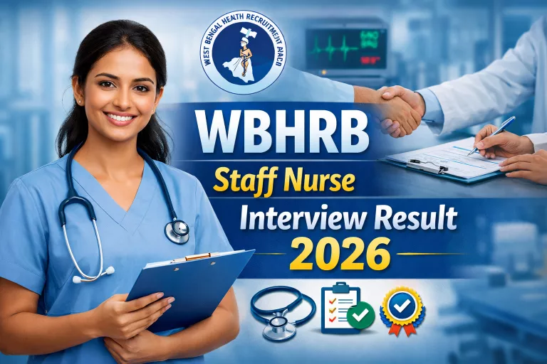 WBHRB Staff Nurse Interview Result 2026