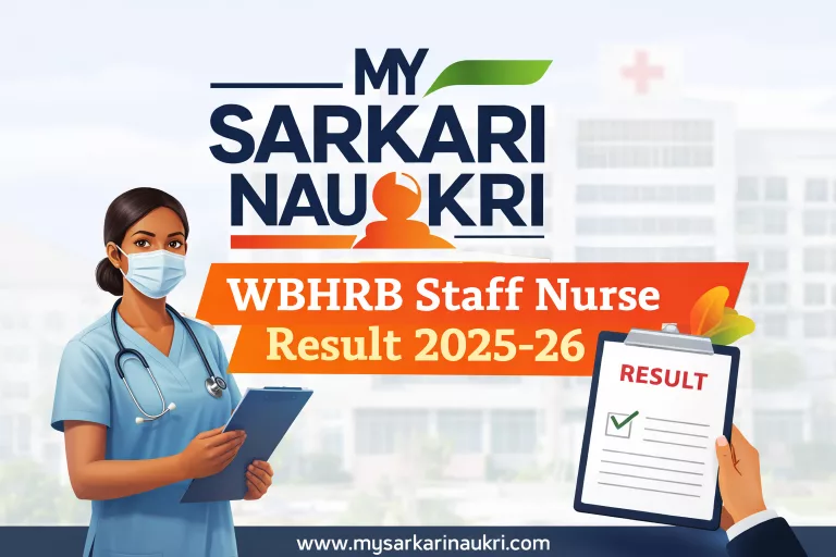 WBHRB Staff Nurse Result 2025-26