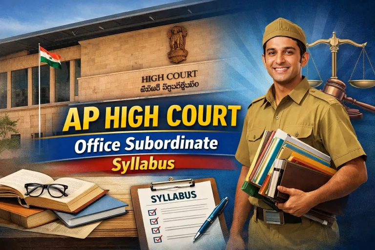 AP High Court Office Subordinate Syllabus