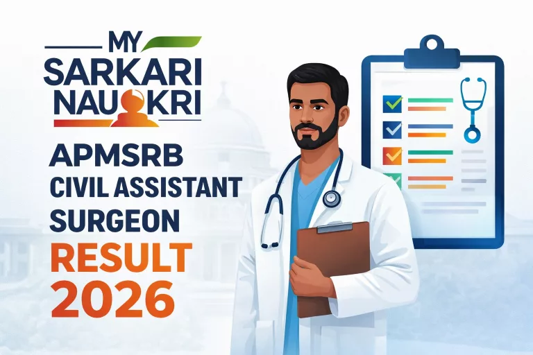 APMSRB Civil Assistant Surgeon Result 2026