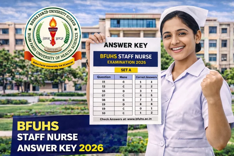 BFUHS Staff Nurse Answer Key 2026