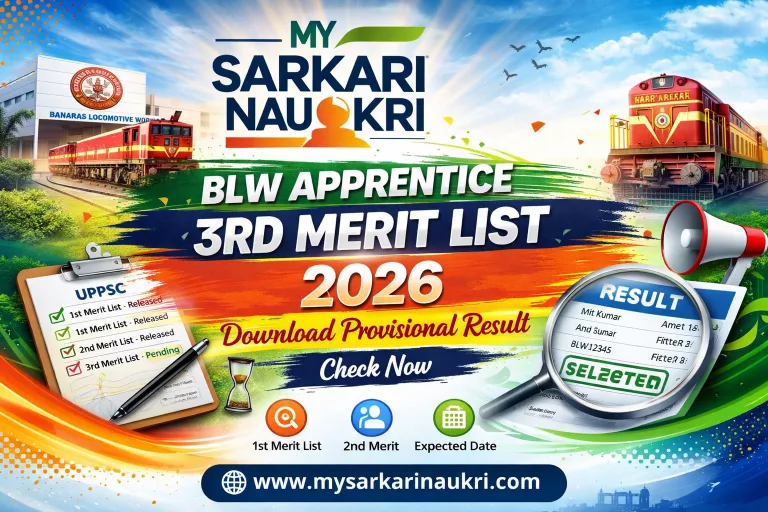 BLW Apprentice 3rd Merit List 2026