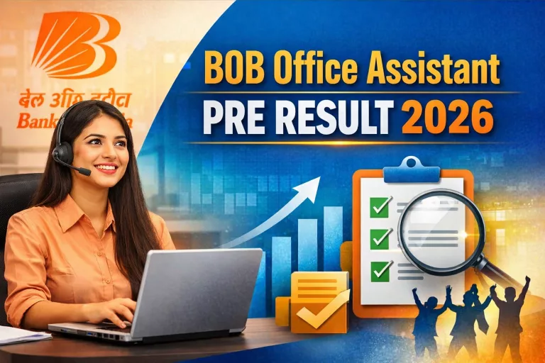 BOB Office Assistant Pre Result 2026