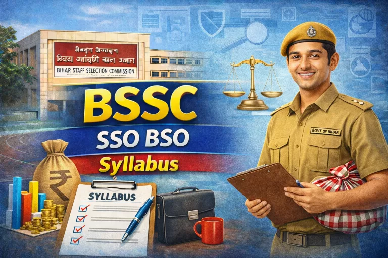 BSSC SSO BSO Syllabus