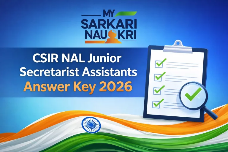 CSIR NAL Junior Secretarist Assistant Answer Key 2026