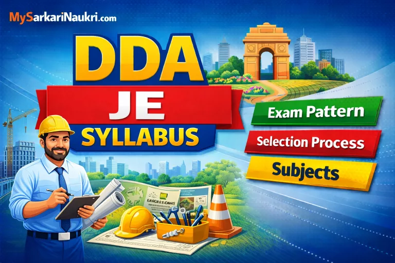 DDA JE Syllabus