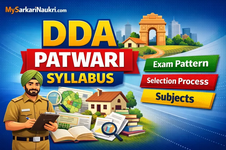 DDA Patwari Syllabus