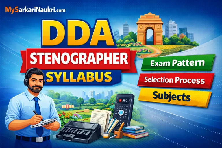 DDA Stenographer Syllabus