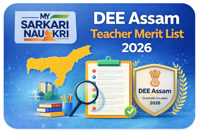 DEE Assam Teacher Merit List 2026