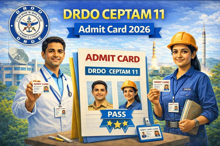 DRDO CEPTAM 11 Admit Card 2026
