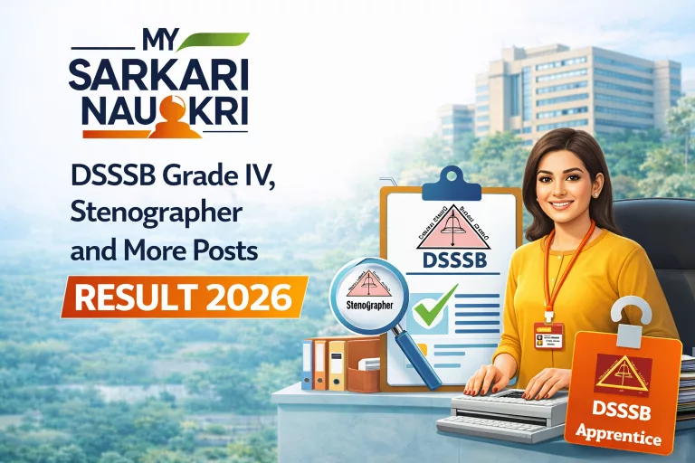 DSSSB Grade IV, Stenographer and More Posts Result 2026