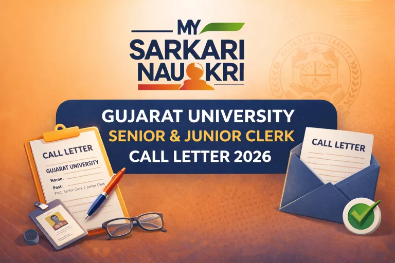 Gujarat University Senior & Junior Clerk Call Letter 2026