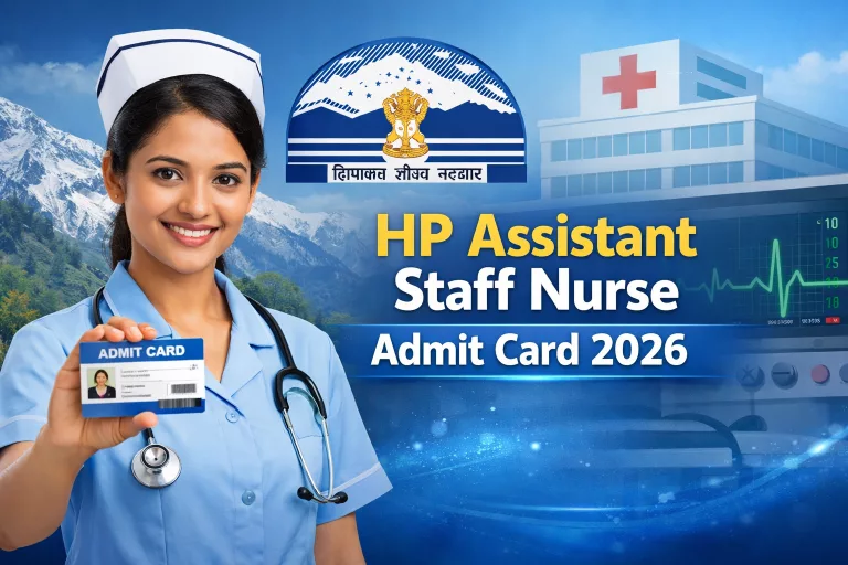 HP Assistant Staff Nurse Admit Card 2026