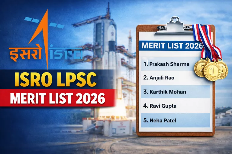 ISRO LPSC Merit List 2026
