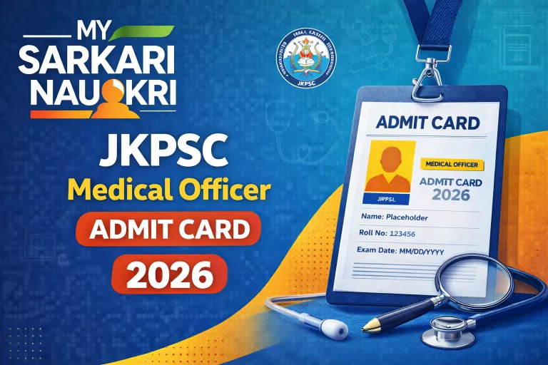 JKPSC Medical Officer Admit Card 2026