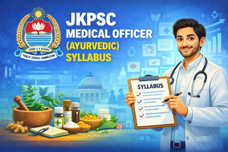 JKPSC Medical Officer (Ayurvedic) Syllabus