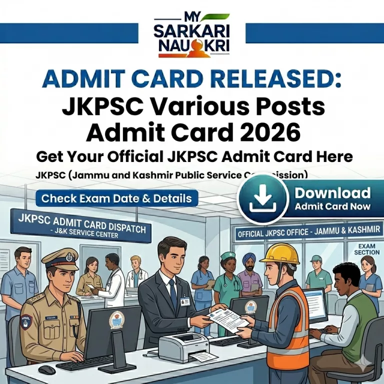 JKPSC Various Posts Admit Card 2026